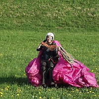 Das Strahlen nach dem ersten Flug!!